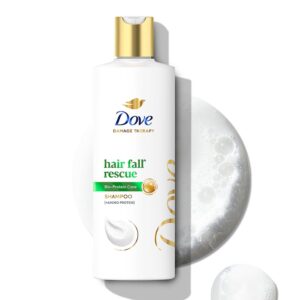 Dove Hair Fall Rescue Shampoo 340 ml|| For Damaged Hair|| Hair Fall Control for Thicker Hair - Mild Daily Anti Hair Fall Shampoo for Men & Women